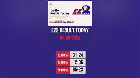 ez2 9pm result yesterday